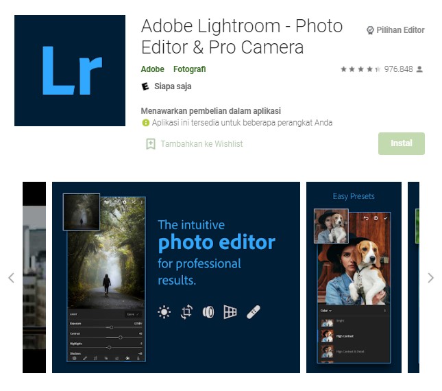aplikasi edit foto kekinian