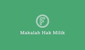makalah hak milik
