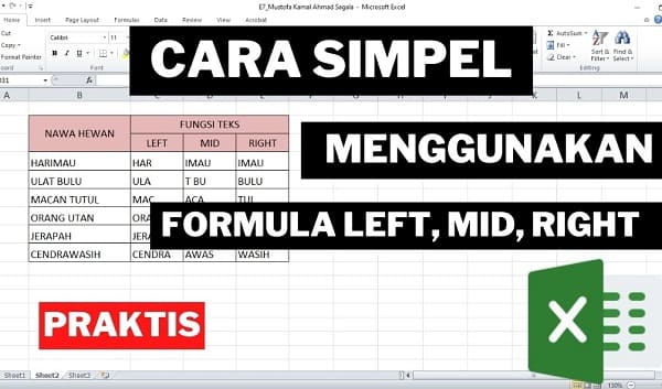 rumus formula left right mid